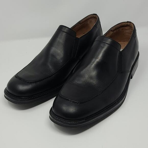 Bostonian Black Leather Loafers Slip On Men\'s Shoes Size 13M main image 7